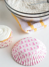 Load image into Gallery viewer, Pink Ribbon Baking Cups - 75ct