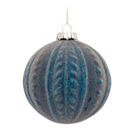 Sugared Glass Ball Ornament