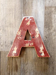 Painted Wooden Letter “A”