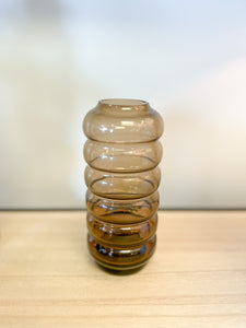 Dark Brown Salazar Bubble Glass Vase - Lg