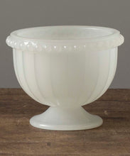 Load image into Gallery viewer, White Opaque Cup Vase