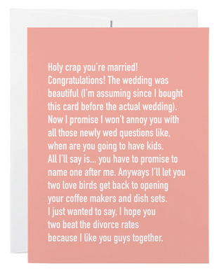 Wedding Chatty Cathy Card