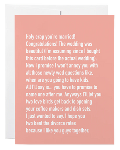 Wedding Chatty Cathy Card