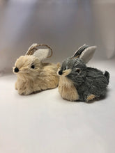Load image into Gallery viewer, Grey Hanging Bristle Bunny