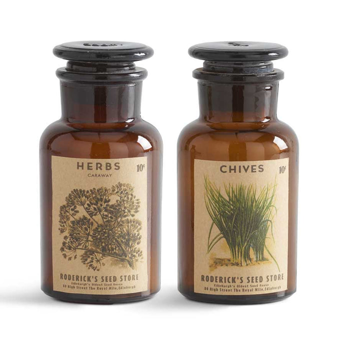 Amber Bottle with Label - Chives