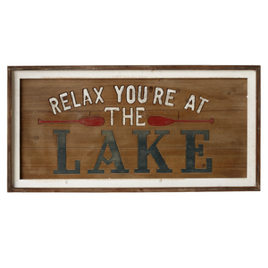 Relax You’re At The Lake Sign
