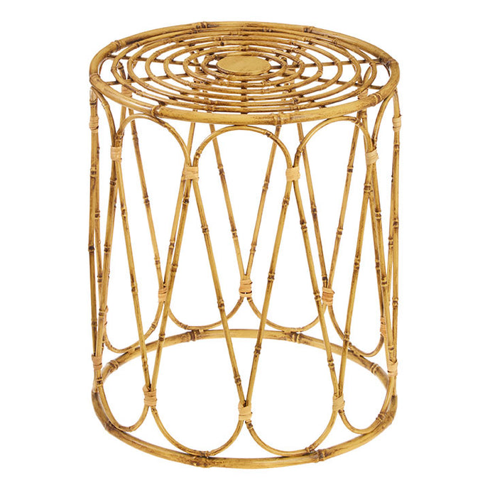 Metal Bamboo Look End Table